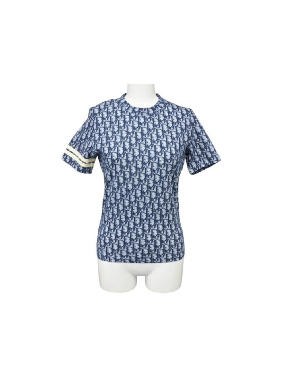 Dior Short Sleeve T-Shirt Trotter Pattern Navy Galliano